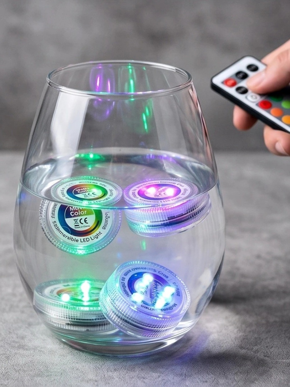 2 pack Floating LED Light Discs with Remote Controls Multicolor NWT - Picture 3 of 3
